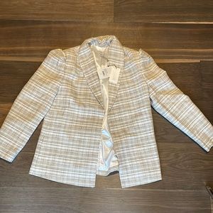 Something navy Barbie tweed blazer and pant outfit